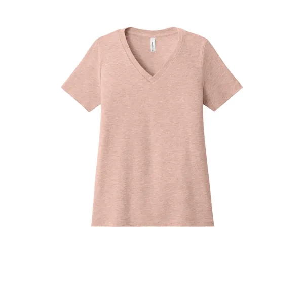 BELLA+CANVAS Women's Relaxed Heather CVC V-Neck Tee... from ASI 84863 SanMar