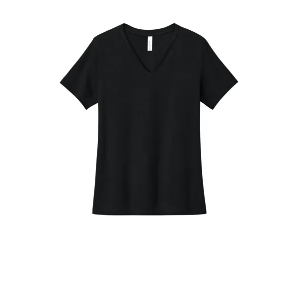 BELLA+CANVAS Women's Relaxed Heather CVC V-Neck Tee... from ASI 84863 SanMar