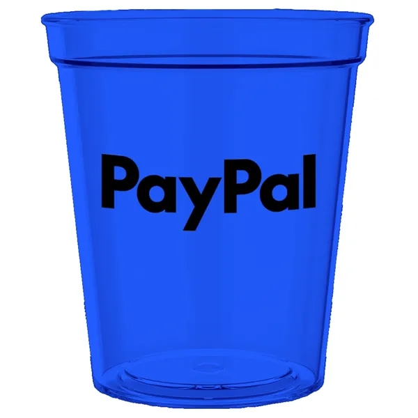 Translucent plastic 16 ounce stadium cups in assorted colors.... from ASI 91880 Tranter Graphics Inc