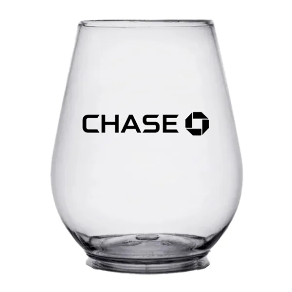 4 ounce plastic stemless wine flute. Made in the USA.... from ASI 91880 Tranter Graphics Inc