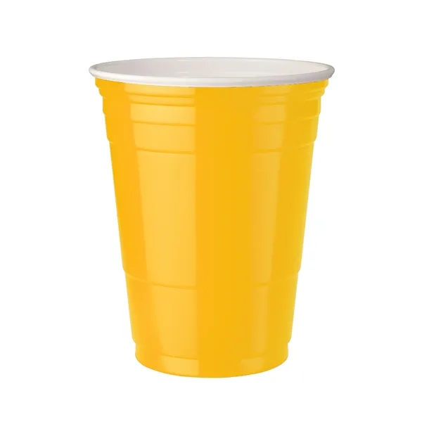 16-ounce plastic double-wall part cup customizable with digital printing. Made in... from ASI 91880 Tranter Graphics Inc