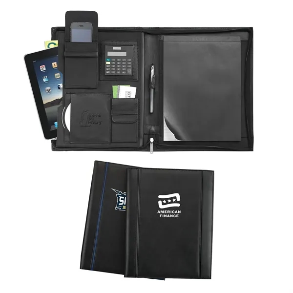 ProTech Padfolio with interior organizer, solar calculator, zippered closure and more.... from ASI 86565 Seville Gear