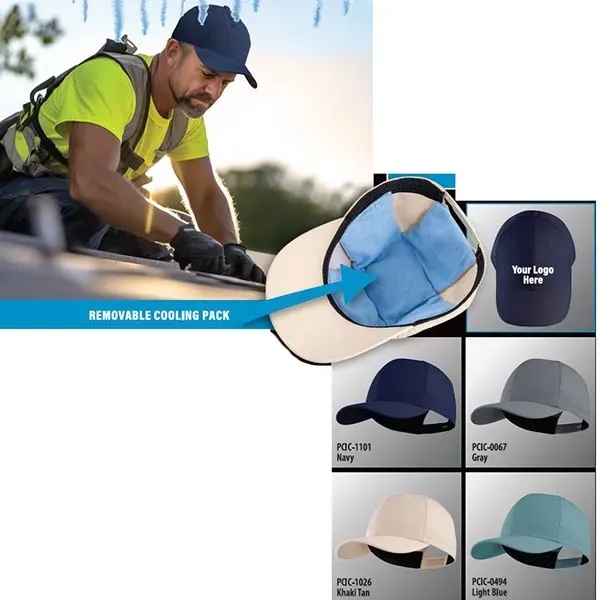 Lightweight cooling hats offer relief from the heat and protection from... from ASI 75825 Panther Vision / POWERCAP