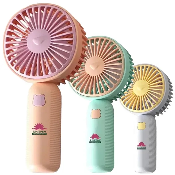 Portable handheld fan, rechargeable via USB cord.... from ASI 39552 BEL Promo
