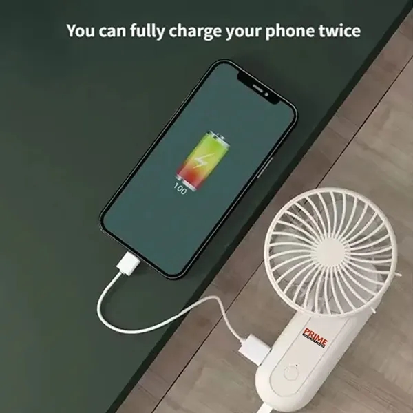 USB hanging rope fan with power bank, doubling as a phone... from ASI 39552 BEL Promo