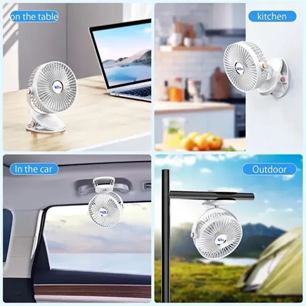 Battery-operated, clip-on fan with LED lights.... from ASI 39552 BEL Promo