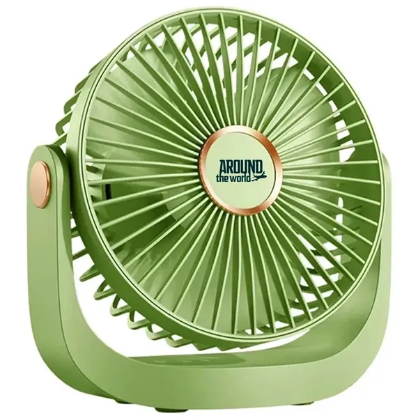 5-speed portable, rechargeable desk fan with cover.... from ASI 39552 BEL Promo