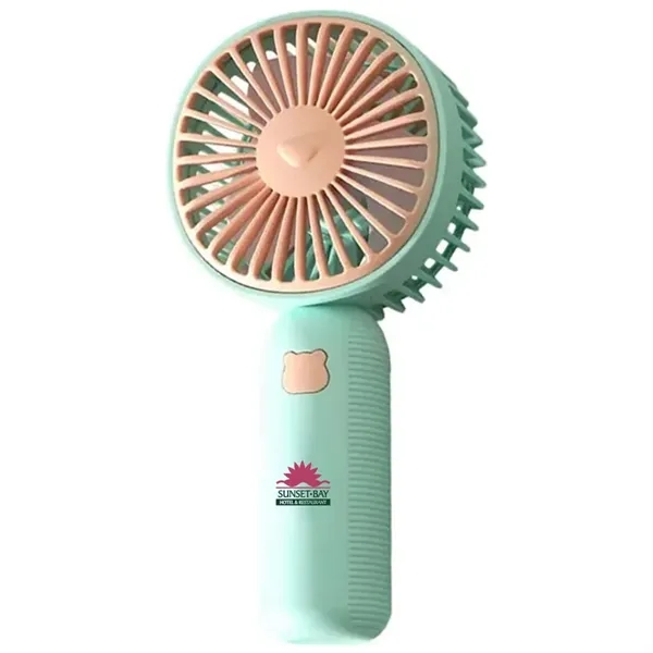 Portable handheld fan, rechargeable via USB cord.... from ASI 39552 BEL Promo