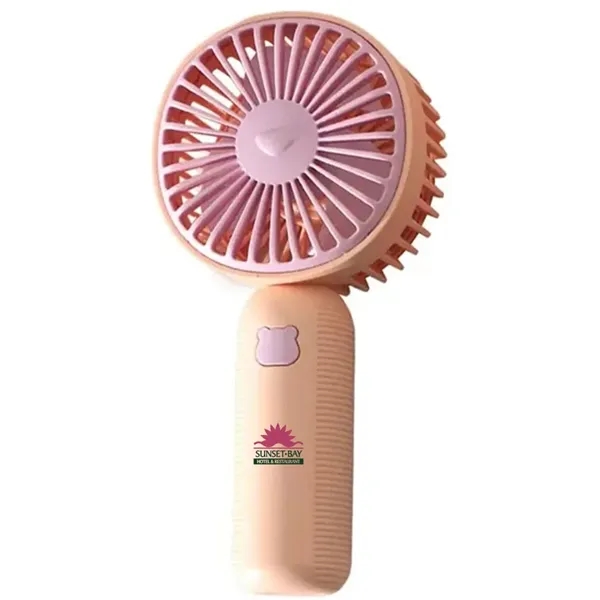 Portable handheld fan, rechargeable via USB cord.... from ASI 39552 BEL Promo
