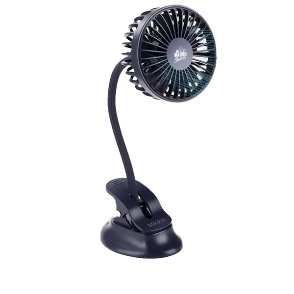 Clip-on stroller fan with rechargeable battery and adjustable design.... from ASI 39552 BEL Promo