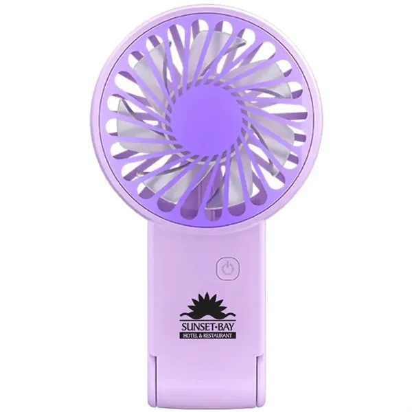 Handheld fan with base that doubles as a phone stand.... from ASI 39552 BEL Promo