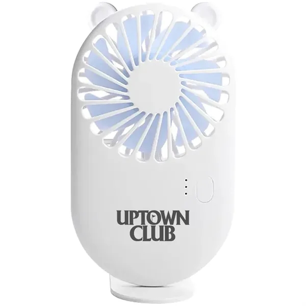 Rechargeable mini fan with base.... from ASI 39552 BEL Promo
