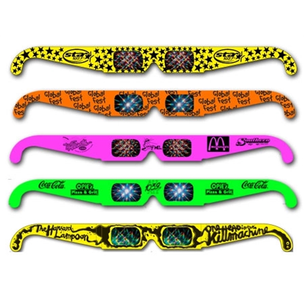 Fireworks Glasses - Neon Frames - Custom Imprint... from ASI 80485 Rainbow Symphony Inc / Rainbow Symphony