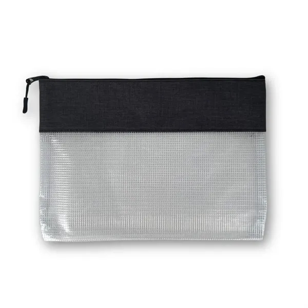 This letter-size pouch features a semi-transparent PVC body with a heathered... from ASI 34800 Alstar Creations