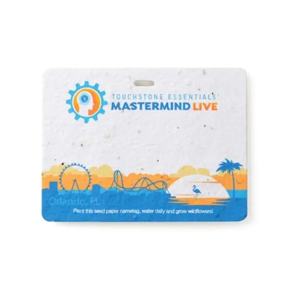 An eco-twist on the classic name badge; This fully plantable version... from ASI 40646 Bloomin Promotions / Bloomin' Promotions™