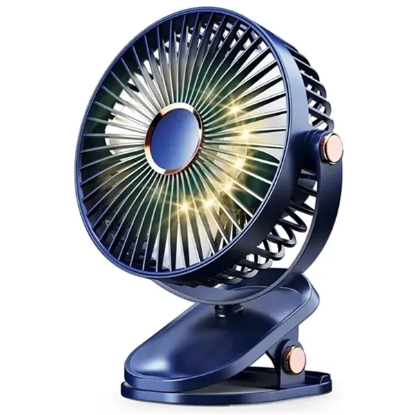 Battery-operated, clip-on fan with LED lights.... from ASI 39552 BEL Promo