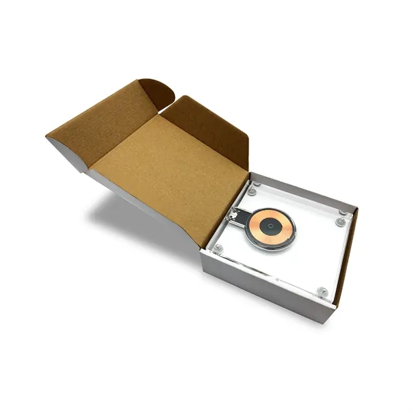 A modern looking, fast wireless charger with an eye catching clear... from ASI 91435 Tomax USA / Tomax