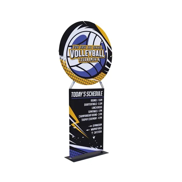 36" EuroFit round banner display kit with a double-sided graphic cover.... from ASI 87188 Showdown Displays