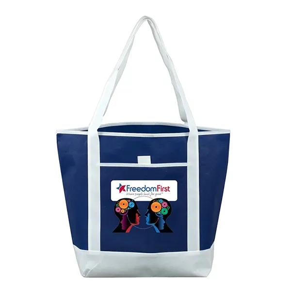 Tote bag made of reusable and recyclable non-woven polypropylene with handles.... from ASI 62660 Innovation Line