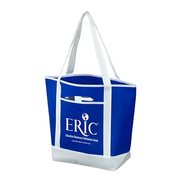 Tote bag made of reusable and recyclable non-woven polypropylene with handles.... from ASI 62660 Innovation Line