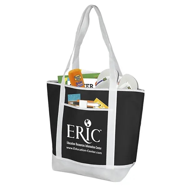 Tote bag made of reusable and recyclable non-woven polypropylene with handles.... from ASI 62660 Innovation Line