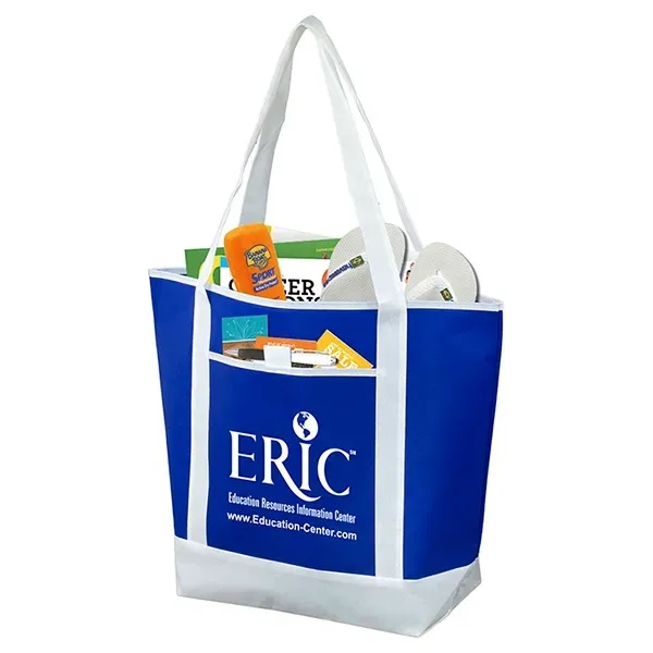 Tote bag made of reusable and recyclable non-woven polypropylene with handles.... from ASI 62660 Innovation Line