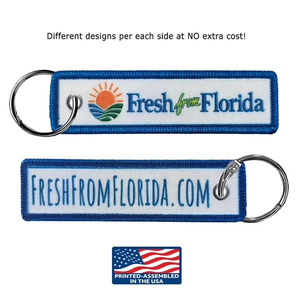 USA Made 2 side 4CP Dye Sub printed key ring with... from ASI 90160 Suntex Industries