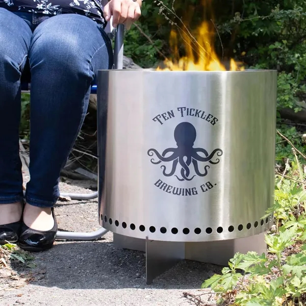 Bring the heat minus the hassle-this sleek stainless fire pit offers... from ASI 87188 Showdown Displays