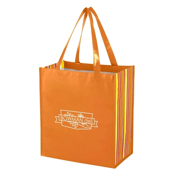 Shiny Laminated Non-Woven Tropic Shopper Tote Bag.  Made Of 80... from ASI 61125 Hit Promotional Products / Hit®
