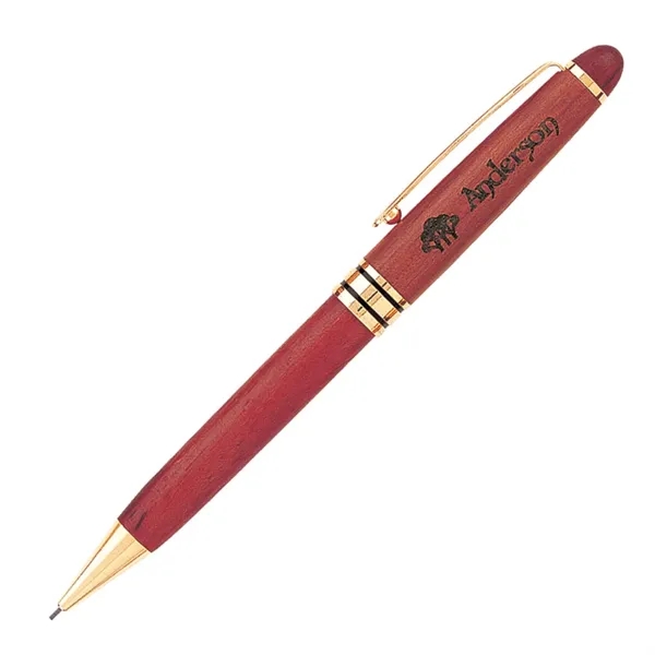 Genuine rosewood mechanical pencil with gold plated brass trim and customization.... from ASI 90859 Tempo Industries Inc / Tempo Tempoline