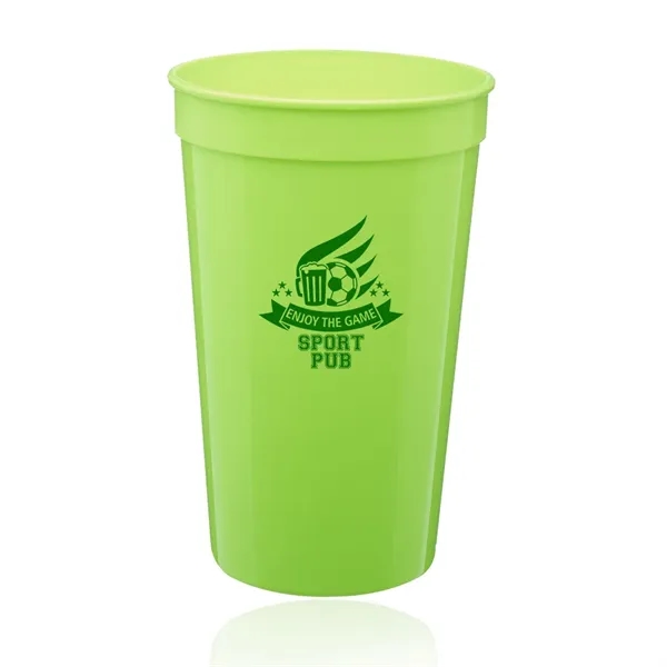 BPA free 22 oz. plastic stadium cup in variety of colors.... from ASI 39552 BEL Promo