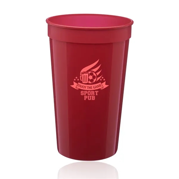 BPA free 22 oz. plastic stadium cup in variety of colors.... from ASI 39552 BEL Promo