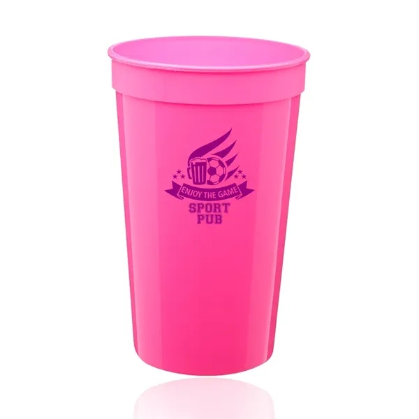 BPA free 22 oz. plastic stadium cup in variety of colors.... from ASI 39552 BEL Promo