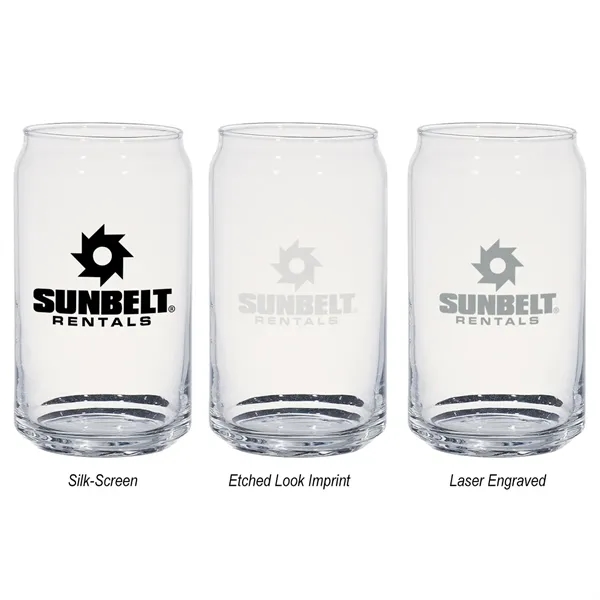 16 oz. clear can-shaped glass.... from ASI 61125 Hit Promotional Products / Hit®