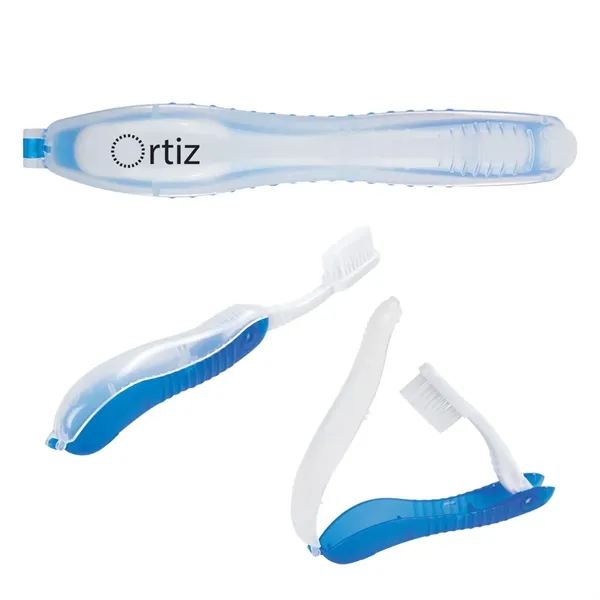 Toothbrush that folds into a traveling case.... from ASI 61125 Hit Promotional Products / Hit®