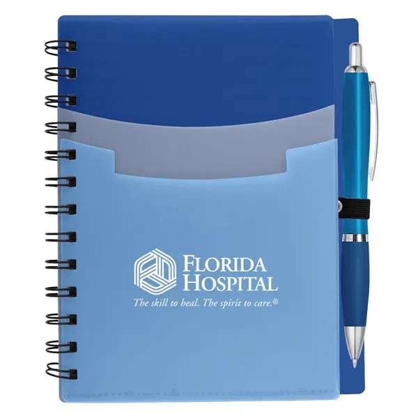 5" x 7" notebook with 70 lined pages, front cover with... from ASI 61125 Hit Promotional Products / Hit®