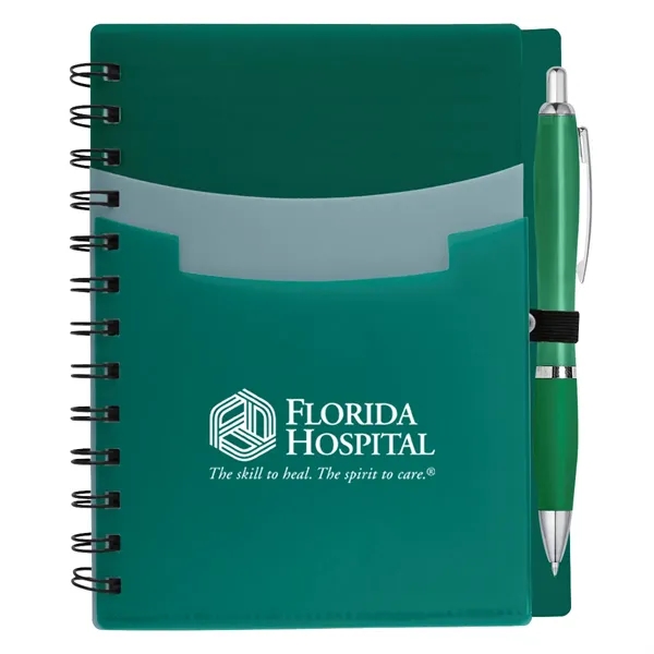 5" x 7" notebook with 70 lined pages, front cover with... from ASI 61125 Hit Promotional Products / Hit®