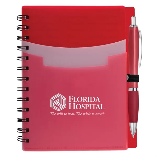 5" x 7" notebook with 70 lined pages, front cover with... from ASI 61125 Hit Promotional Products / Hit®