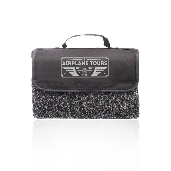 50"W x 60"H polyester fleece picnic blanket with roll-up design, woven... from ASI 39552 BEL Promo