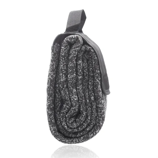 50"W x 60"H polyester fleece picnic blanket with roll-up design, woven... from ASI 39552 BEL Promo