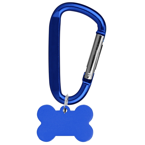Aluminum Pet Tag with Carabiner... from ASI 74585 Nu Promo International / Nu Promo Line