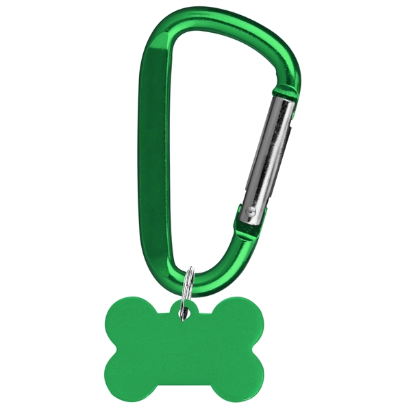 Aluminum Pet Tag with Carabiner... from ASI 74585 Nu Promo International / Nu Promo Line