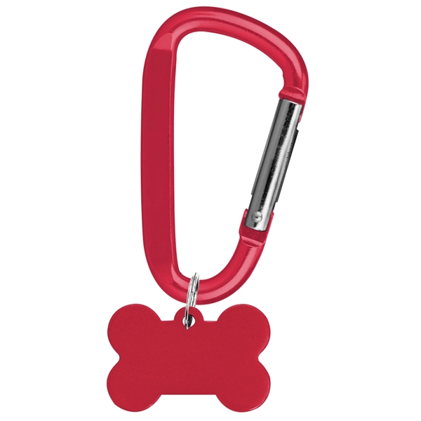 Aluminum Pet Tag with Carabiner... from ASI 74585 Nu Promo International / Nu Promo Line
