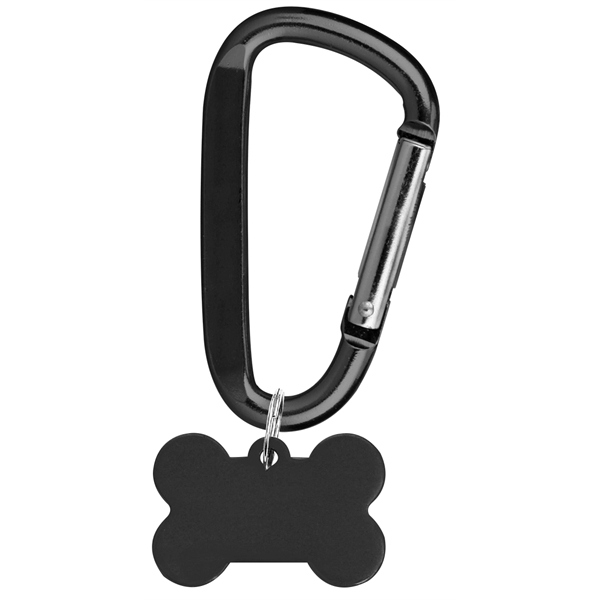 Aluminum Pet Tag with Carabiner... from ASI 74585 Nu Promo International / Nu Promo Line