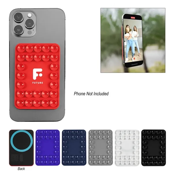 Magnetic silicone phone mount with suction cup.... from ASI 61125 Hit Promotional Products / Hit®