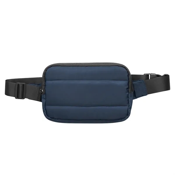 Belt bag with zippered main compartment, multiple pockets and an adjustable... from ASI 61125 Hit Promotional Products / Hit®