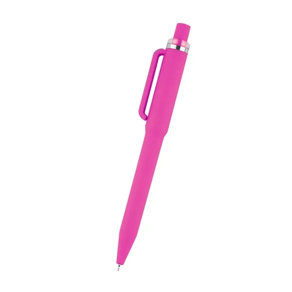 rABS constructed plunger action pen with smooth rubberized finish.... from ASI 61125 Hit Promotional Products / Hit®