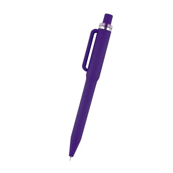 rABS constructed plunger action pen with smooth rubberized finish.... from ASI 61125 Hit Promotional Products / Hit®