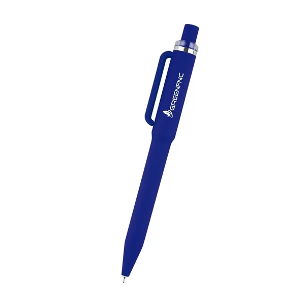rABS constructed plunger action pen with smooth rubberized finish.... from ASI 61125 Hit Promotional Products / Hit®