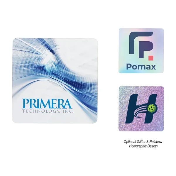 3.5" x 3.5" square wooden coaster with full color edge-to-edge graphics... from ASI 61125 Hit Promotional Products / Hit®